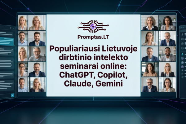 Populiariausi dirbtinio intelekto seminarai Lietuvoje